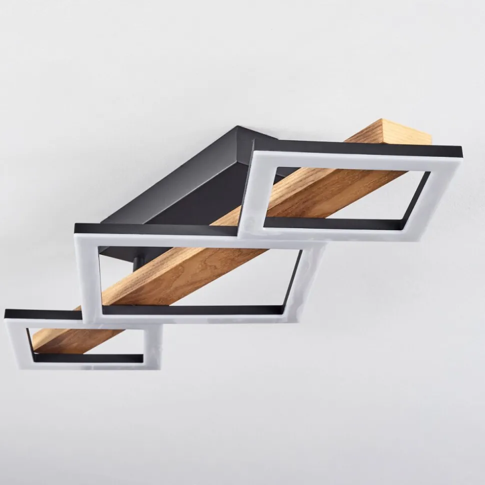 Plafonnier Tavon Led Ecru, Noir, 1 Lumiere