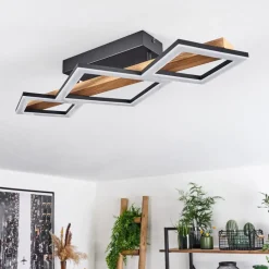 Plafonnier Tavon Led Ecru, Noir, 1 Lumiere