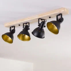 Plafonnier Tina Bois Clair, 4 Lumieres