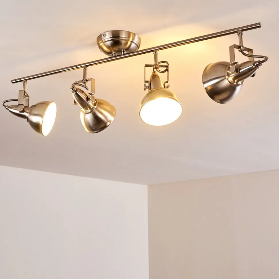 Plafonnier Tina Nickel Mat, 4 Lumieres