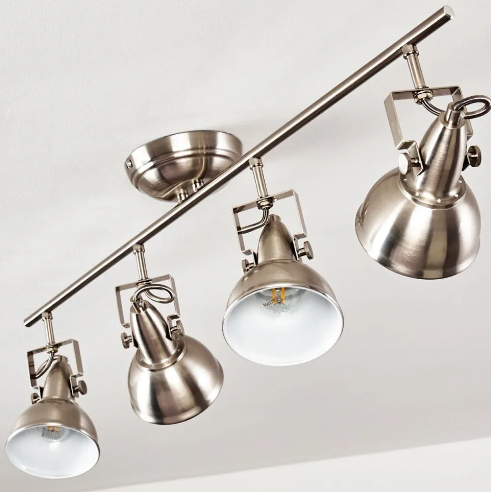 Plafonnier Tina Nickel Mat, 4 Lumieres