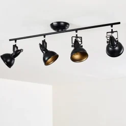 Plafonnier Tina Noir, 4 Lumieres