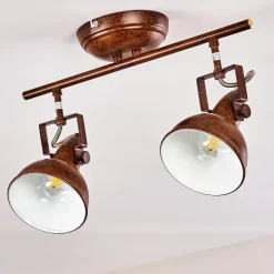 Plafonnier Tina Rouille, 2 Lumieres