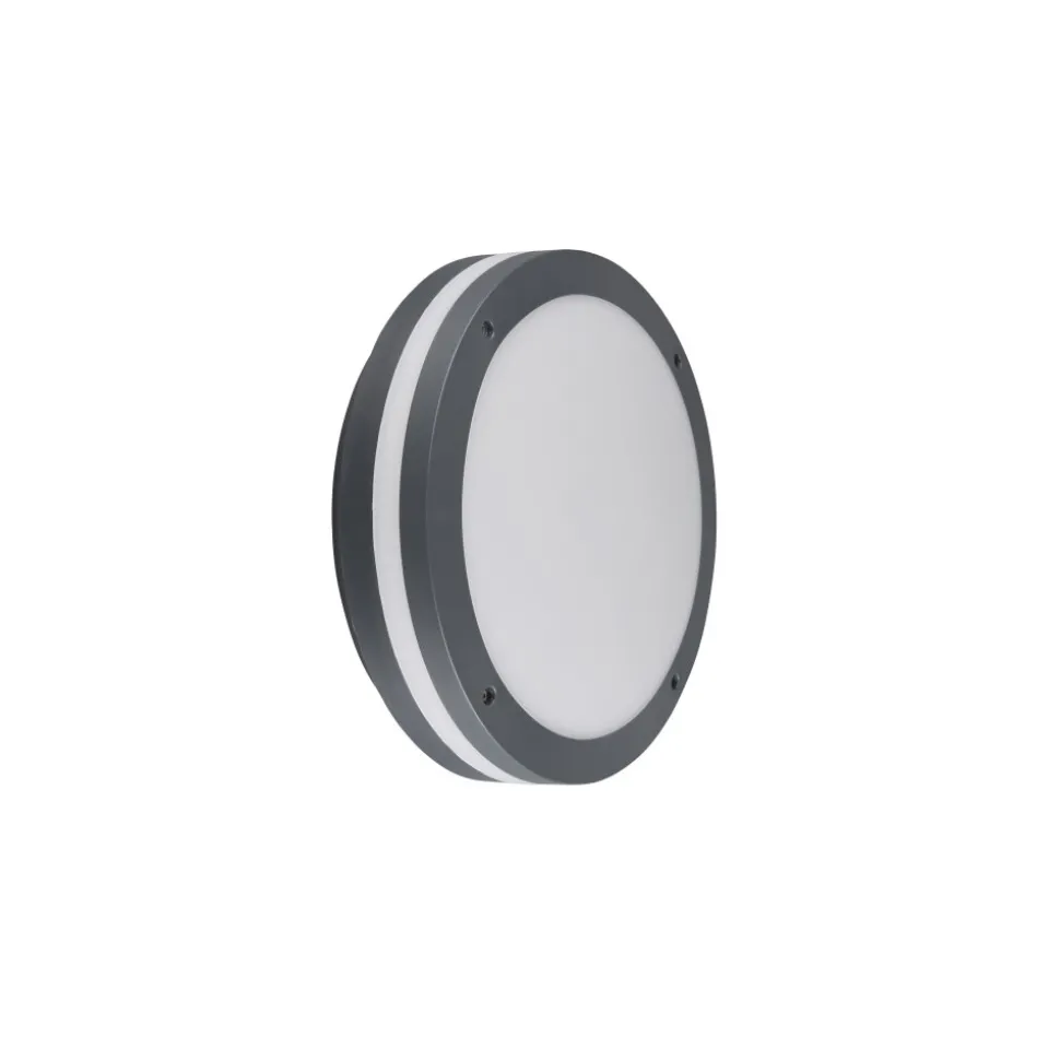 Plafonnier Trio Piave Led Anthracite, 1 Lumiere, Detecteur De Mouvement