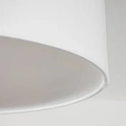 Plafonnier Trisett Gris, Noir, Blanc, 4 Lumieres
