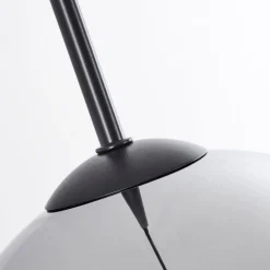 Plafonnier Verre 20 Cm Koyoto Chrome, Fume, 3 Lumieres