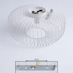 Plafonnier Wemude Blanc, 1 Lumiere