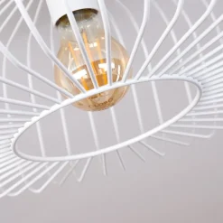 Plafonnier Wemude Blanc, 1 Lumiere