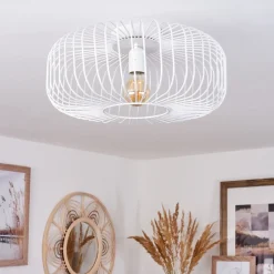 Plafonnier Wemude Blanc, 1 Lumiere