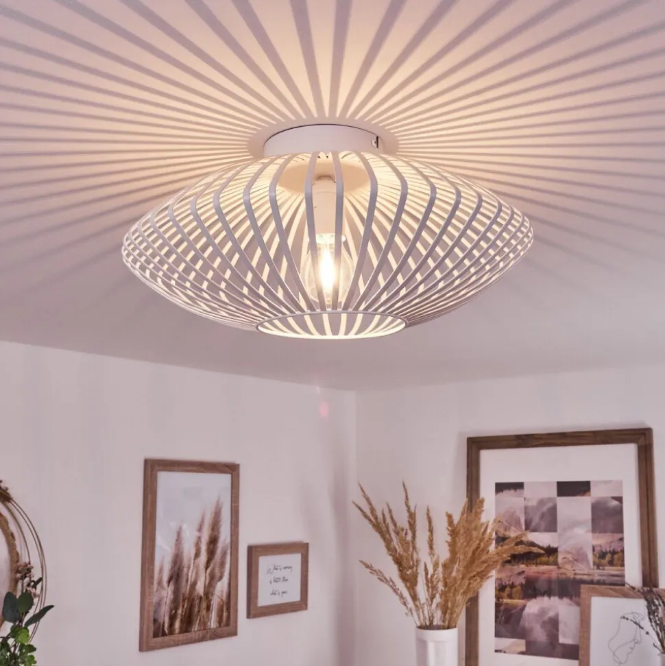 Plafonnier Wemude Blanc, 1 Lumiere
