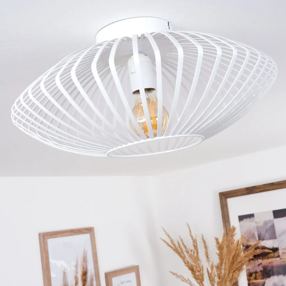 Plafonnier Wemude Blanc, 1 Lumiere