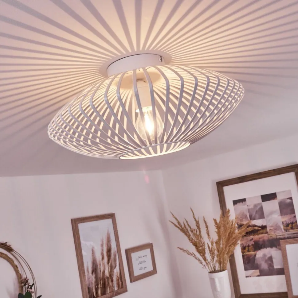 Plafonnier Wemude Blanc, 1 Lumiere