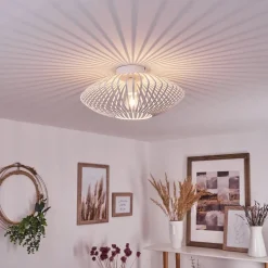 Plafonnier Wemude Blanc, 1 Lumiere
