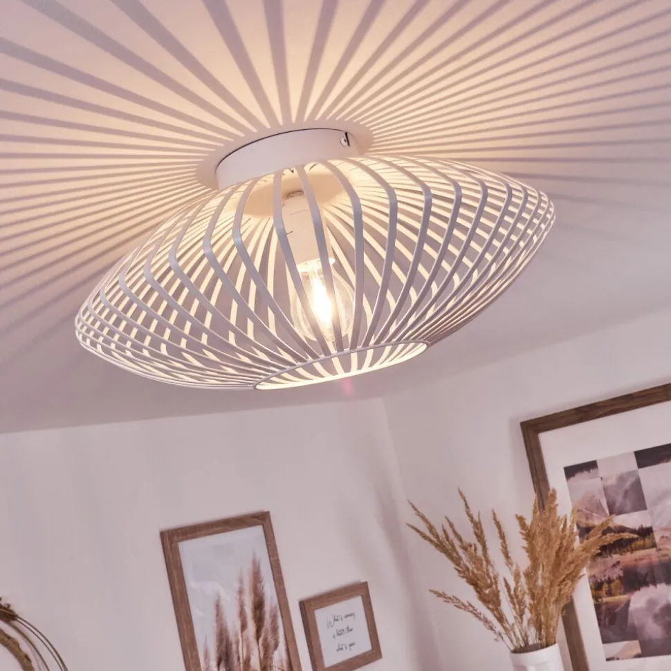 Plafonnier Wemude Blanc, 1 Lumiere