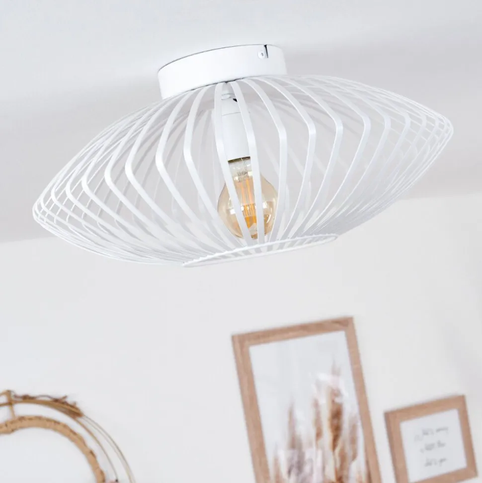 Plafonnier Wemude Blanc, 1 Lumiere