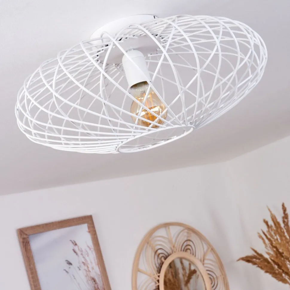 Plafonnier Wemude Blanc, 1 Lumiere