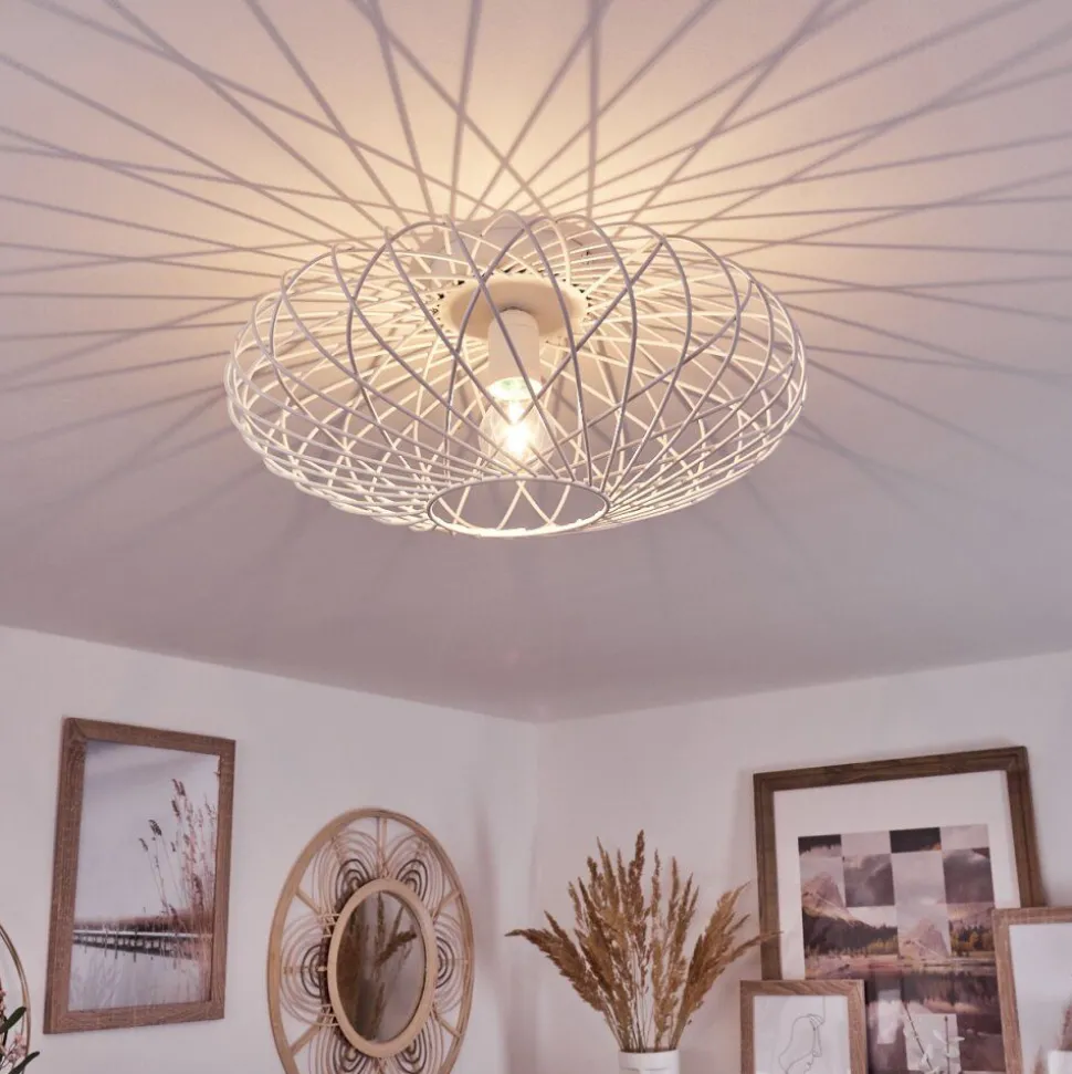 Plafonnier Wemude Blanc, 1 Lumiere