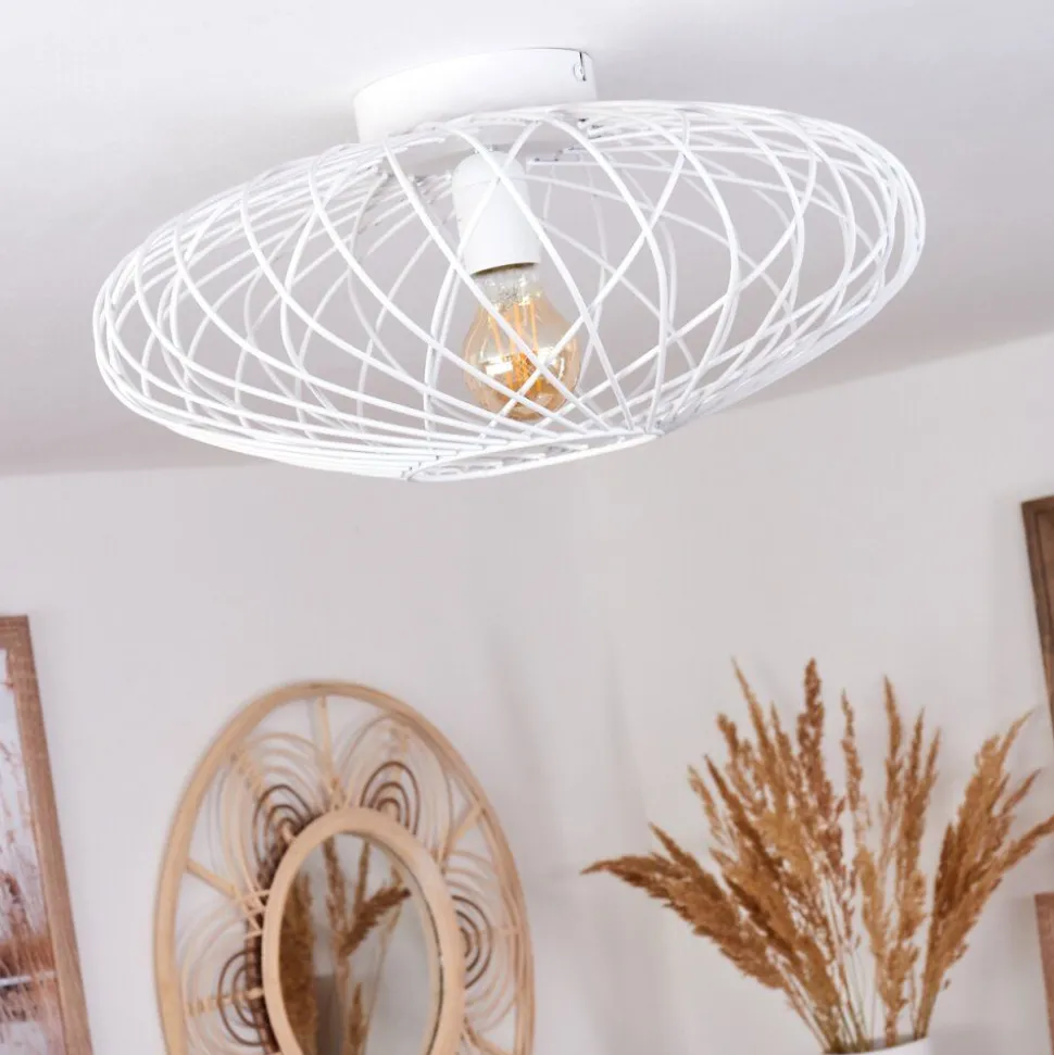 Plafonnier Wemude Blanc, 1 Lumiere