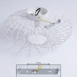 Plafonnier Wemude Blanc, 1 Lumiere