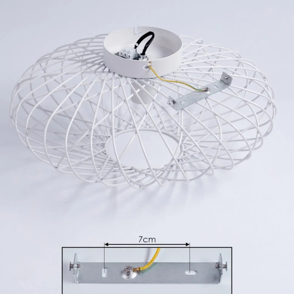 Plafonnier Wemude Blanc, 1 Lumiere