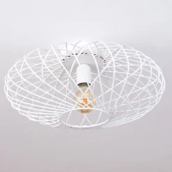 Plafonnier Wemude Blanc, 1 Lumiere