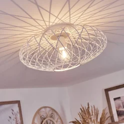 Plafonnier Wemude Blanc, 1 Lumiere