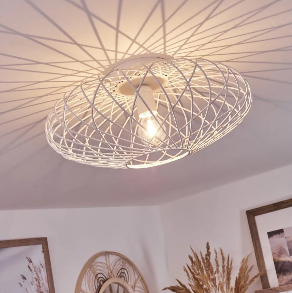 Plafonnier Wemude Blanc, 1 Lumiere