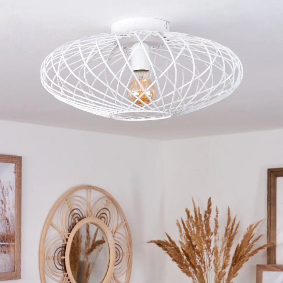 Plafonnier Wemude Blanc, 1 Lumiere