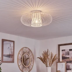 Plafonnier Wemude Blanc, 1 Lumiere