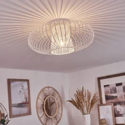 Plafonnier Wemude Blanc, 1 Lumiere