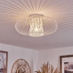 Plafonnier Wemude Blanc, 1 Lumiere
