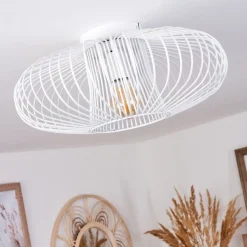 Plafonnier Wemude Blanc, 1 Lumiere