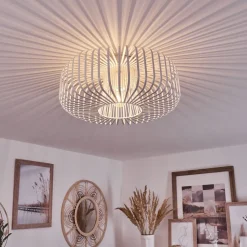 Plafonnier Wemude Blanc, 1 Lumiere