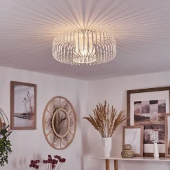 Plafonnier Wemude Blanc, 1 Lumiere