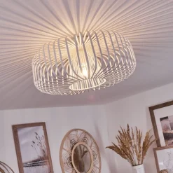 Plafonnier Wemude Blanc, 1 Lumiere