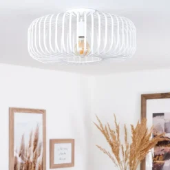 Plafonnier Wemude Blanc, 1 Lumiere