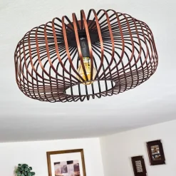Plafonnier Wemude Cuivre, Noir, 1 Lumiere