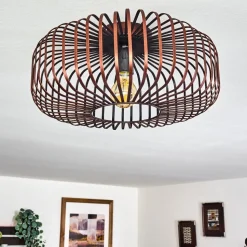 Plafonnier Wemude Cuivre, Noir, 1 Lumiere