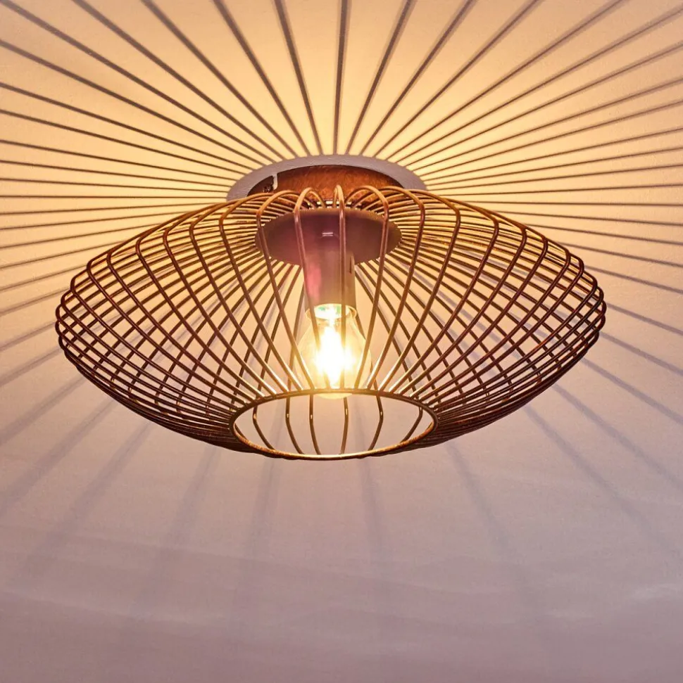 Plafonnier Wemude Cuivre, Noir, 1 Lumiere