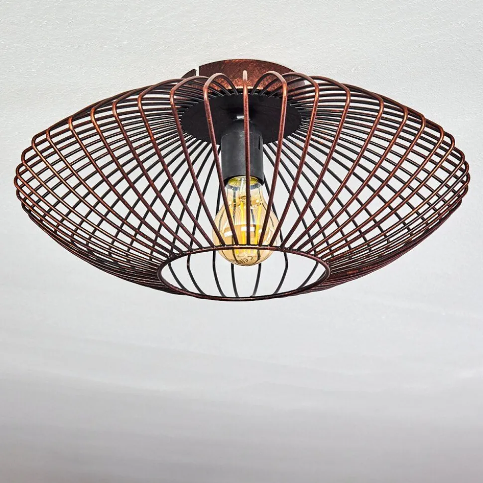 Plafonnier Wemude Cuivre, Noir, 1 Lumiere