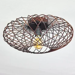 Plafonnier Wemude Cuivre, Noir, 1 Lumiere