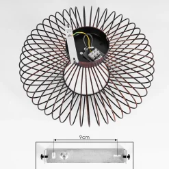 Plafonnier Wemude Cuivre, Noir, 1 Lumiere