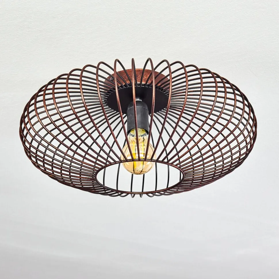 Plafonnier Wemude Cuivre, Noir, 1 Lumiere