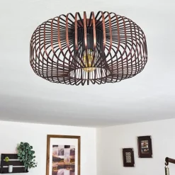 Plafonnier Wemude Cuivre, Noir, 1 Lumiere