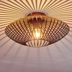Plafonnier Wemude Cuivre, Noir, 1 Lumiere
