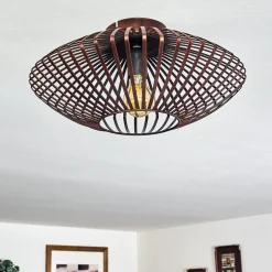 Plafonnier Wemude Cuivre, Noir, 1 Lumiere