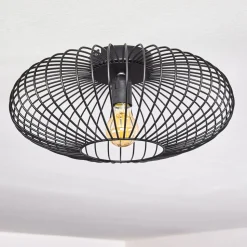 Plafonnier Wemude Noir, 1 Lumiere