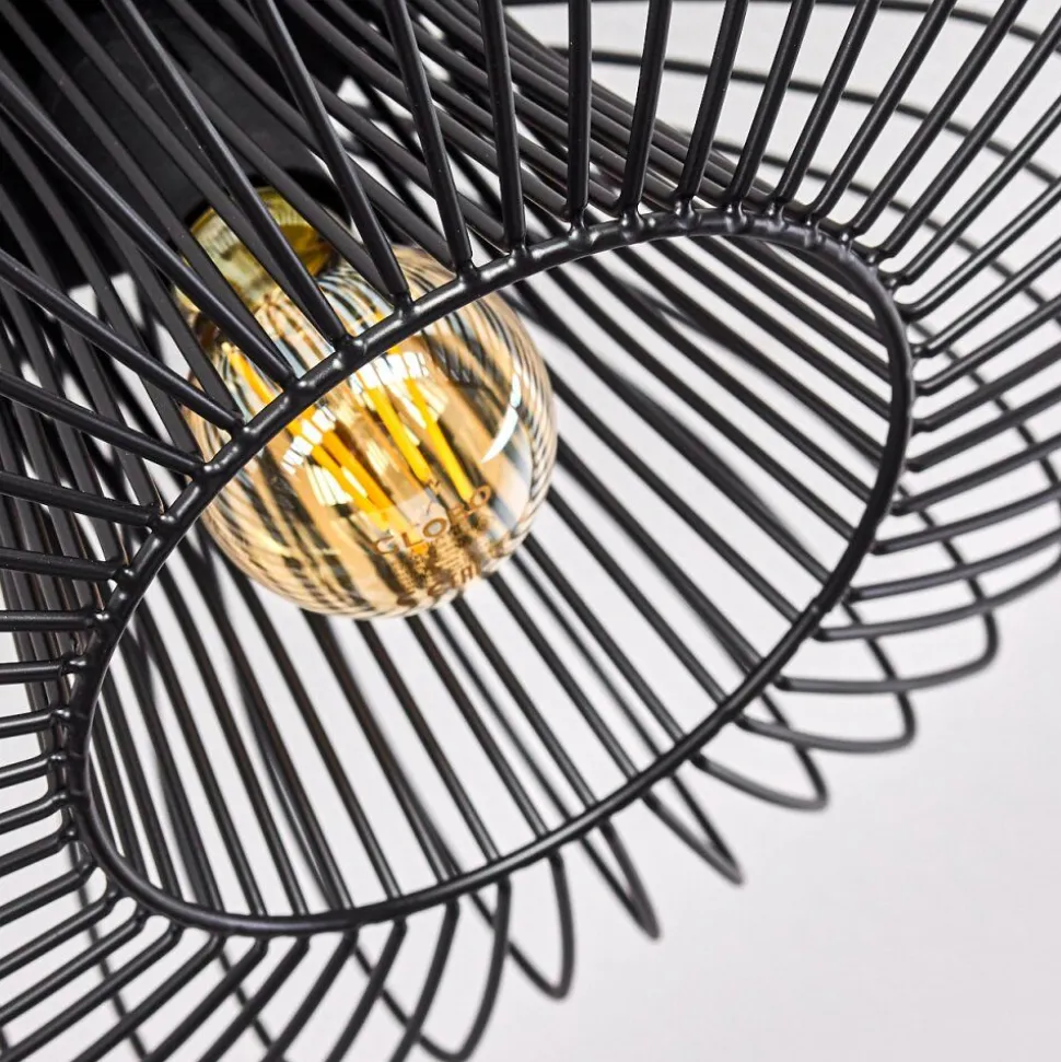Plafonnier Wemude Noir, 1 Lumiere