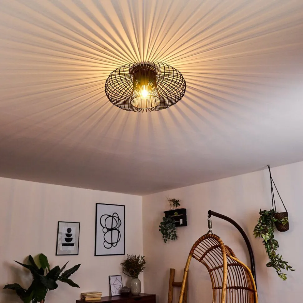 Plafonnier Wemude Noir, 1 Lumiere