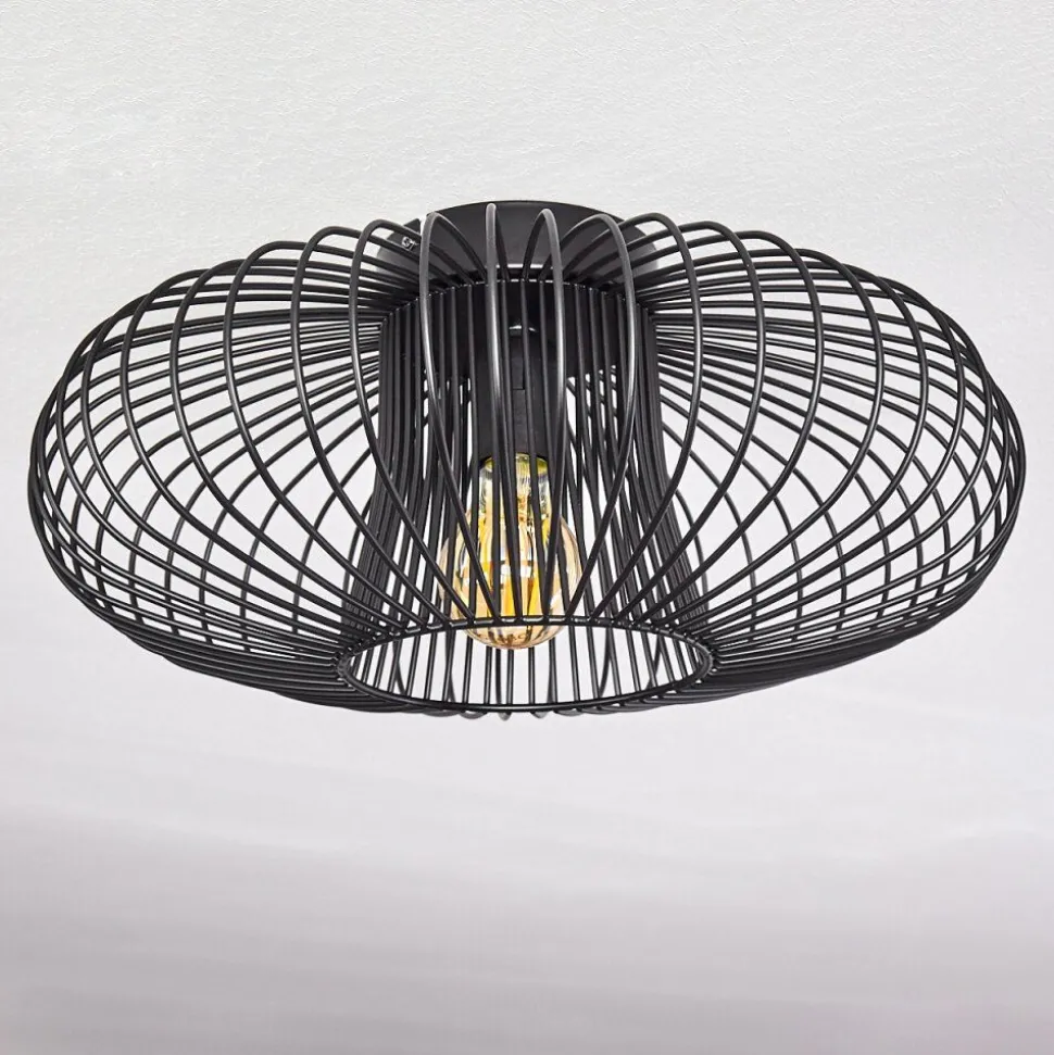 Plafonnier Wemude Noir, 1 Lumiere
